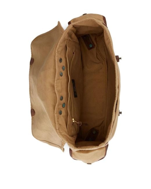 Mochila con solapa RRL de hombre de color Brown