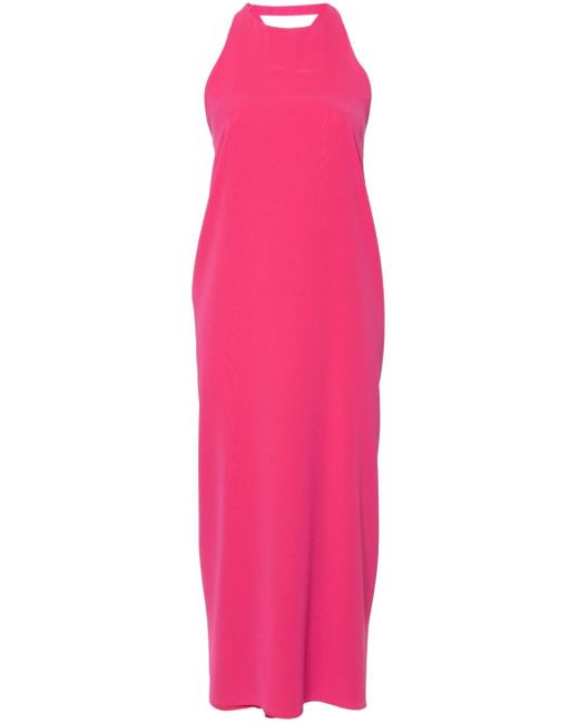 Blanca Vita Pink Acmea Draped-detail Dress