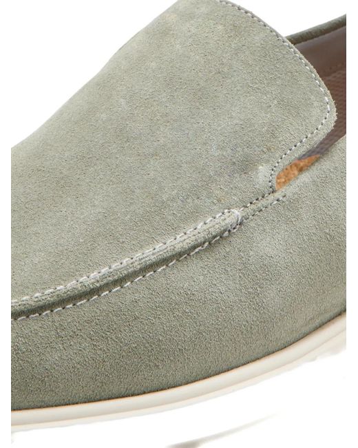 Frescobol Carioca Miguel Loafers Met Ronde Neus in het Gray voor heren