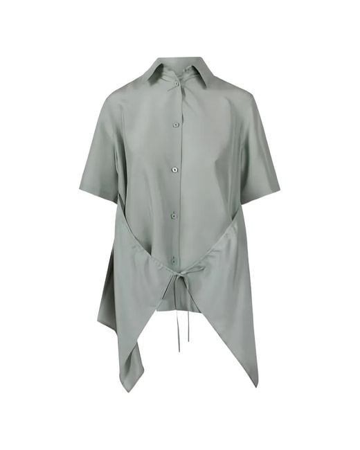Christian Wijnants Gray Tie Detail Shirt
