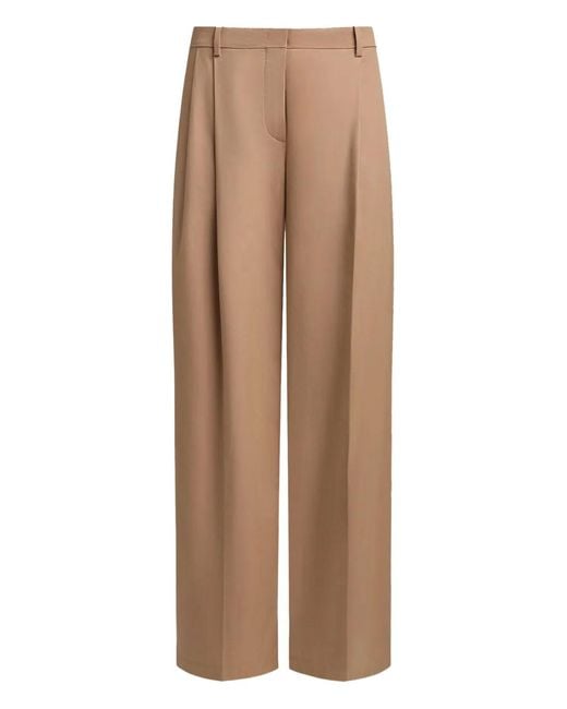 12 STOREEZ Brown Pleated Trousers