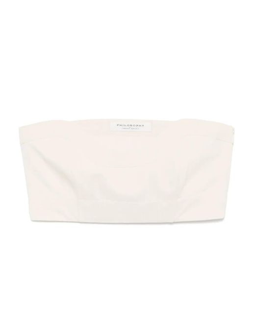 Philosophy Di Lorenzo Serafini Voile Cropped Top in het Natural