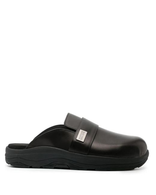 Tom Wood Black X Suicoke Leather Sandals for men