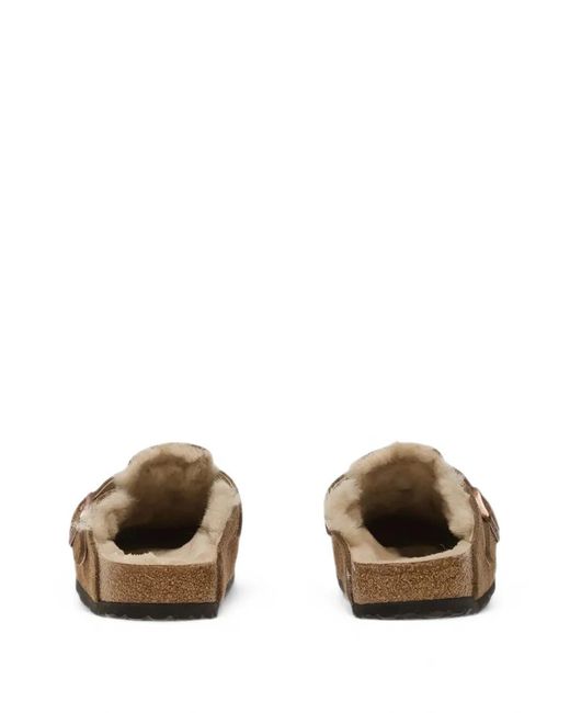 Birkenstock Brown Boston Shearling Clogs