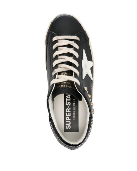 Golden Goose Deluxe Brand Black Super-Star Sneakers