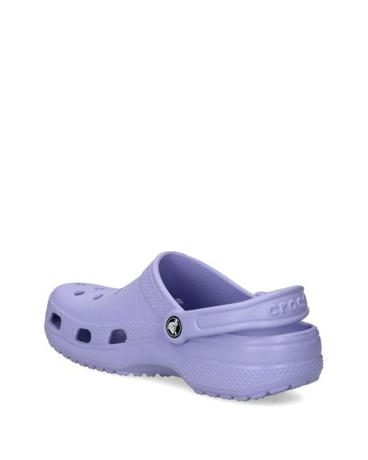 CROCSTM Purple Classic Perforated Clogs