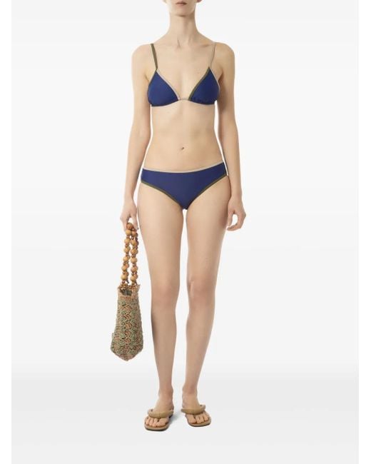 Pilzer Blue Trio Bikini Top