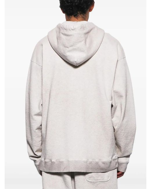 Maison Mihara Yasuhiro Gray Embellished Hoodie for men