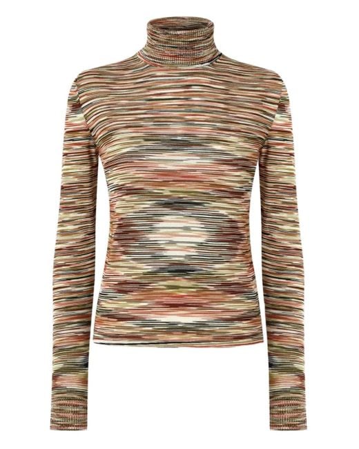 Missoni ストライプ タートルネックセーター Multicolor
