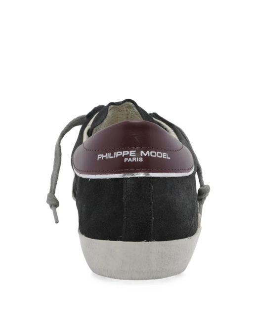 Philippe Model Black Prsx Suede Sneakers for men