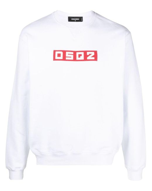 DSquared² Sweatshirt mit Logo-Patch in White für Herren