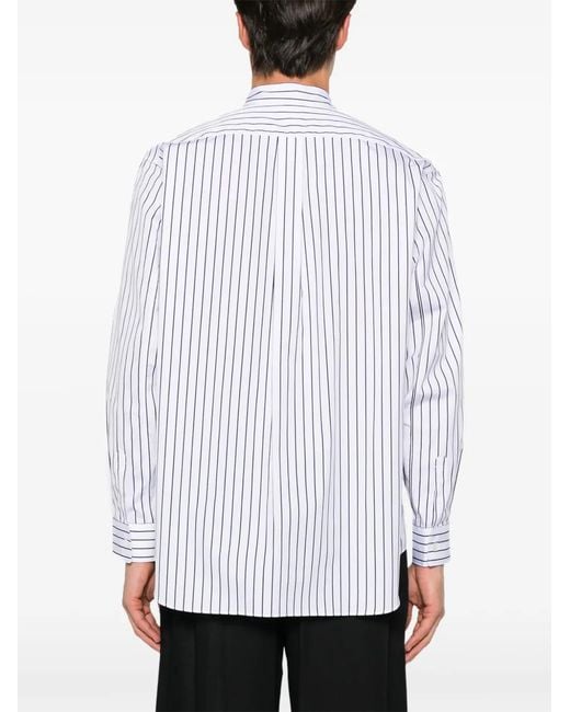 Comme des Garçons White Striped Shirt for men