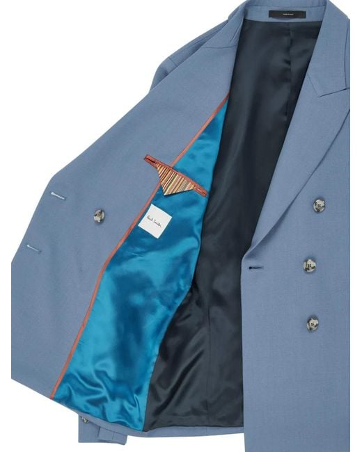 Blazer Con Doble Botonadura Paul Smith de color Blue