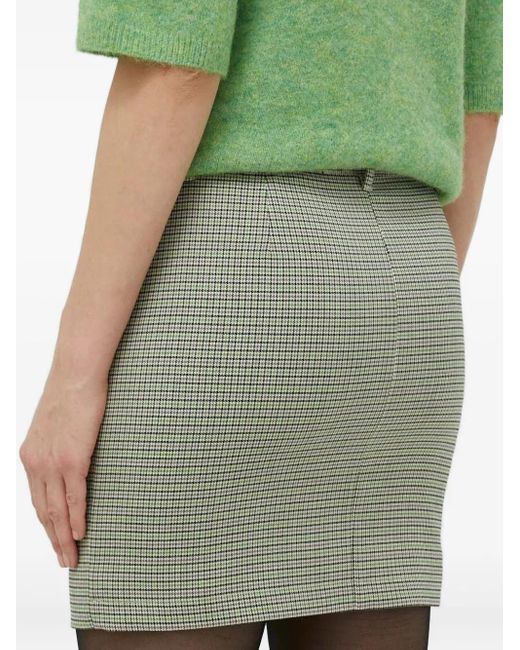 Gestuz Green Checked Skirt