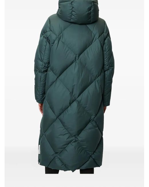 Marc O' Polo Green Quilted Hooded Coat