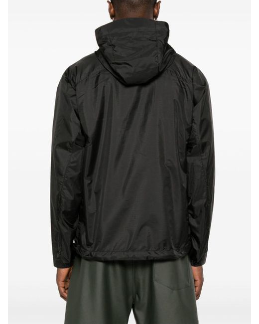 Norse Projects Black Pasmo Hooded Windbreaker for men
