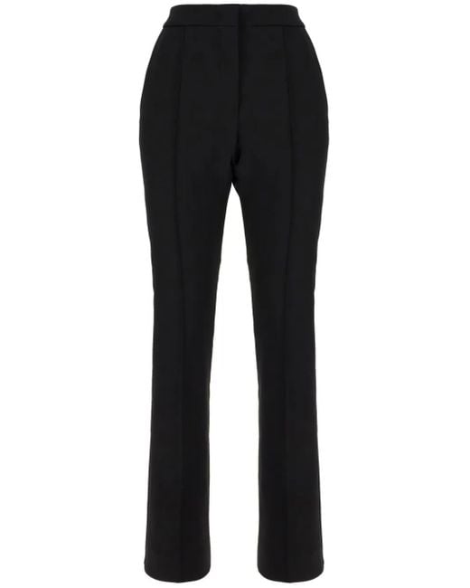 Sportmax Black High-Waisted Trousers