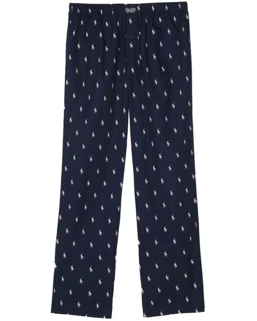 Polo Ralph Lauren Blue Polo Pony Trousers for men