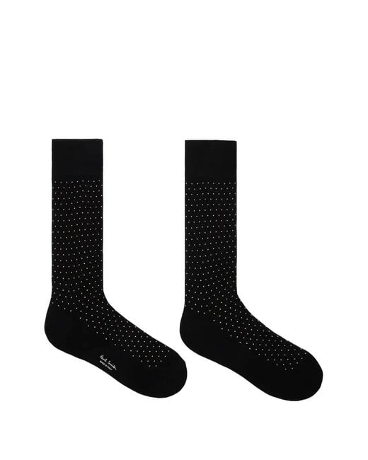 Paul Smith Black Polka Dot Socks for men