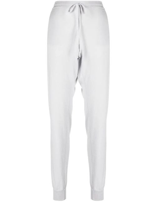 Teddy Cashmere White Milano Cashmere Track Pants