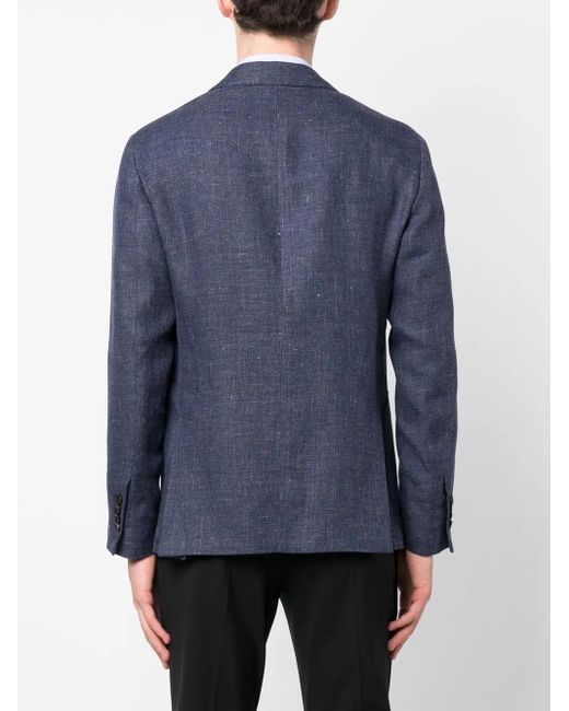 Lardini Blue Single-Breasted Blazer for men