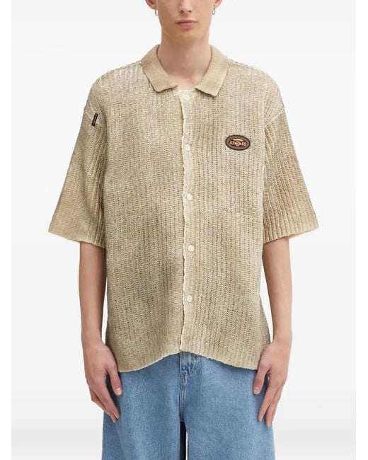 Camisa Con Botones Y Parche Aape By A Bathing Ape de hombre de color Natural