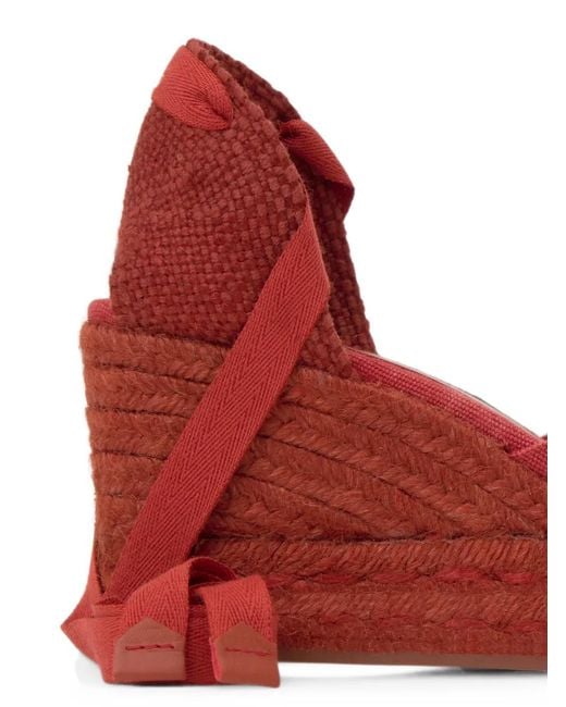 Castaner Red Chiara Wedge-Espadrilles