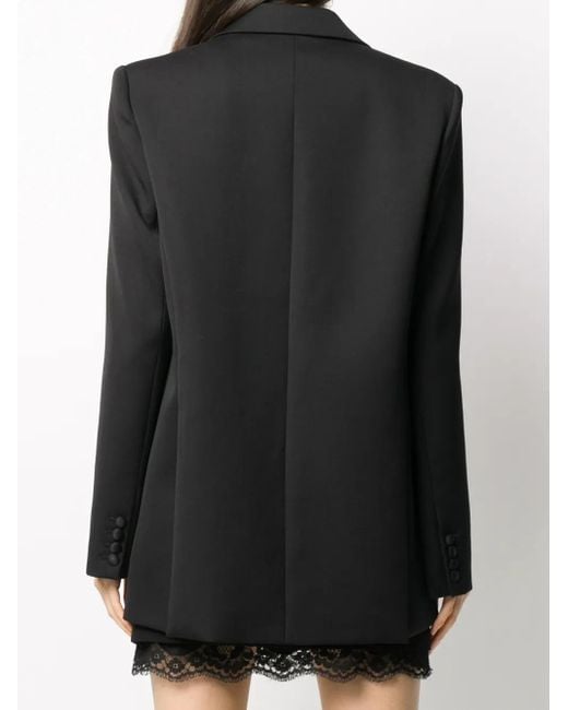 Magda Butrym Blazer Met Satijnen Revers in het Black