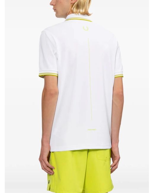 Fred Perry White Tennis Polo Shirt for men