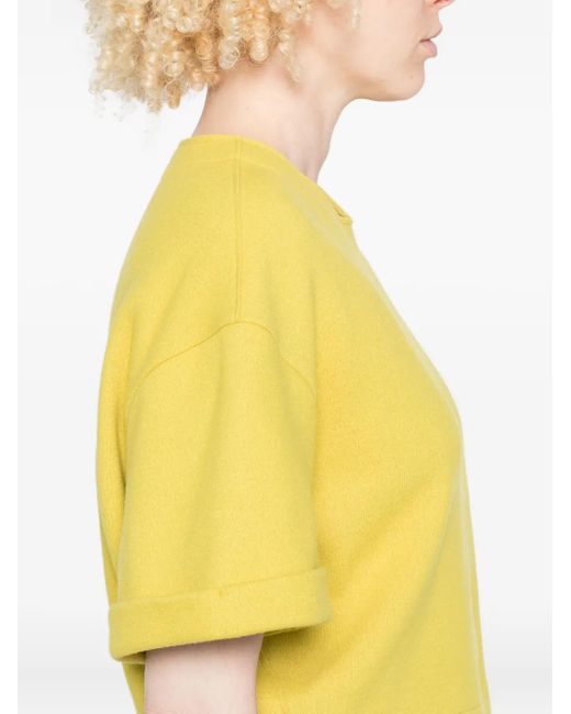 Niu クロップド Tシャツ Yellow