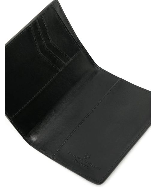 Tammy & Benjamin Black Monogram-Pattern Passport Holder