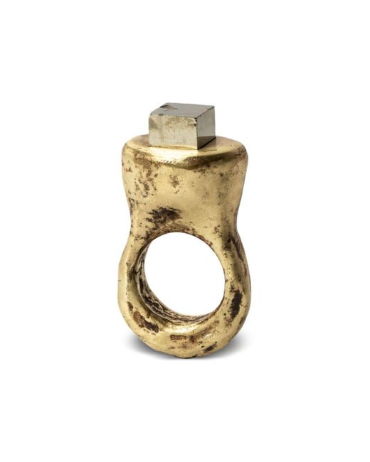 Parts Of 4 Metallic Giant Roman Brass Ring