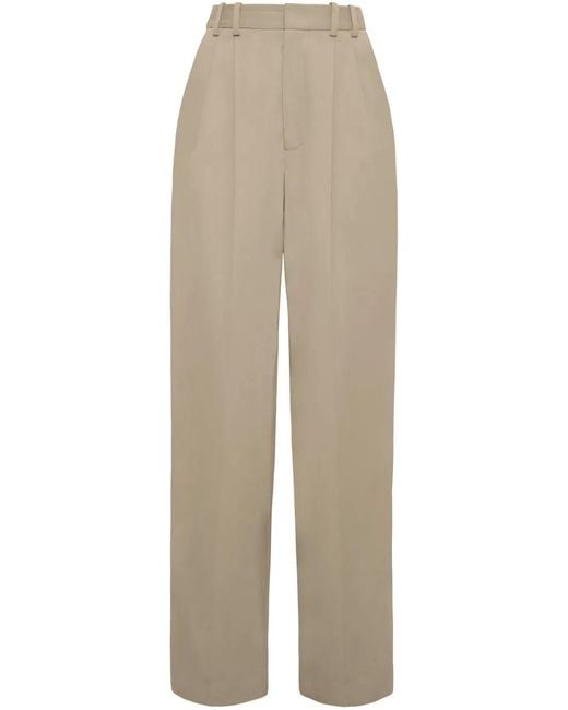 Adam Lippes Natural Nichols Trousers