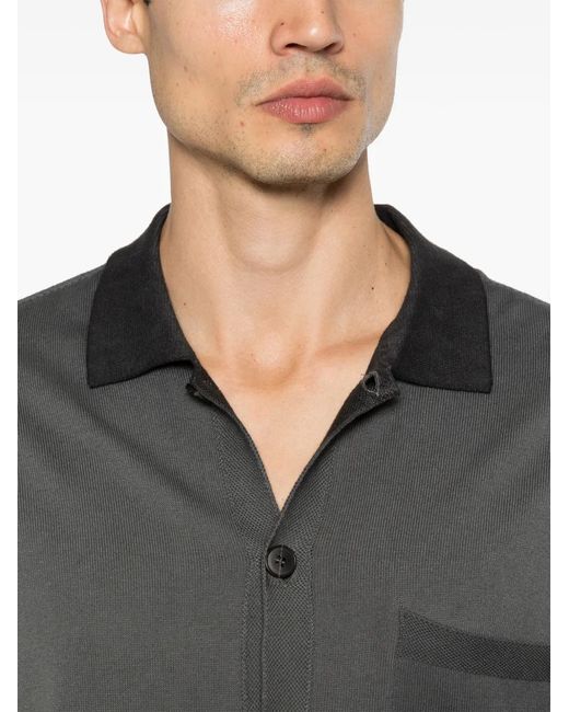 AROVESCIO Gray Pocket Buttoned Shirt for men