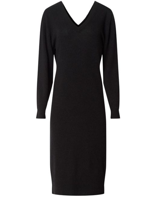 Equipment Jeannie Cashmere Midi Dress in Black Lyst