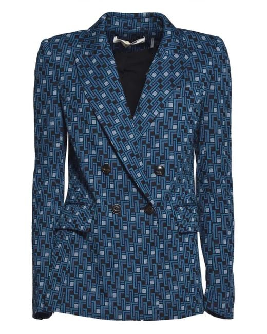 Diane von Furstenberg Bien ダブルジャケット Blue