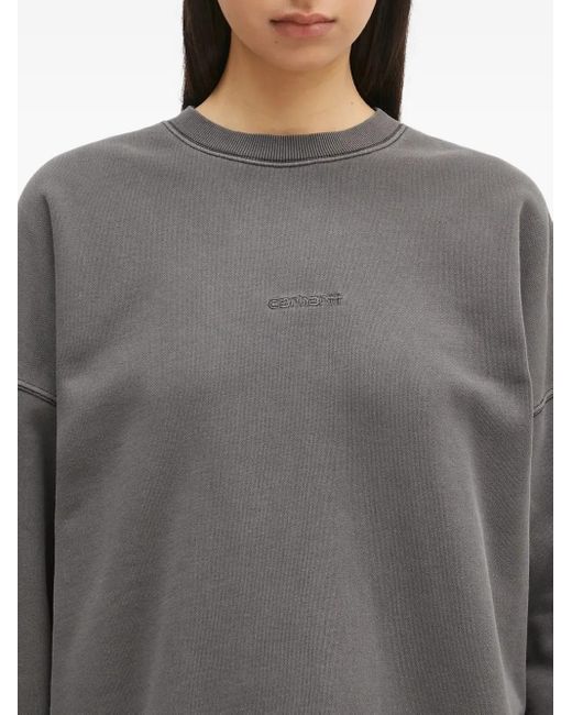 Sudadera Benton con logo bordado Carhartt de color Gray