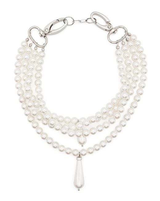Atu Body Couture White Layered Necklace