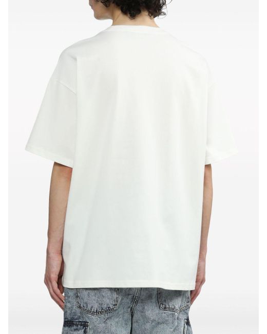 T-shirt con ricamo di FIVE CM in White da Uomo
