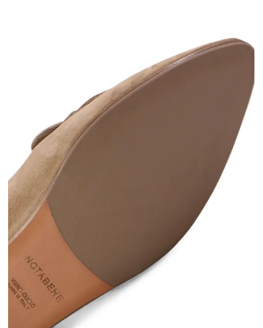 Notabene Natural Pointed-Toe Loafers