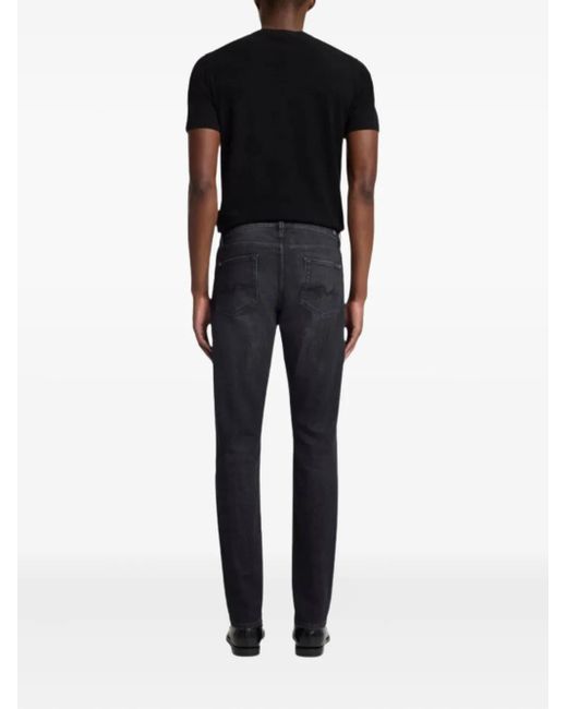 7 For All Mankind Blue Button-Fastening Jeans for men