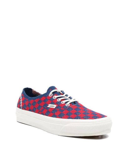 Vans Purple Baskets À Carreaux