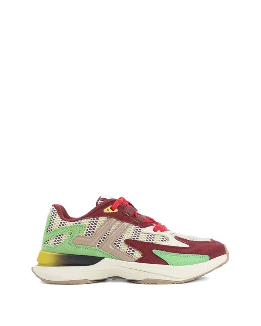 Lanvin Green Jla Mesh-Panel Sneakers