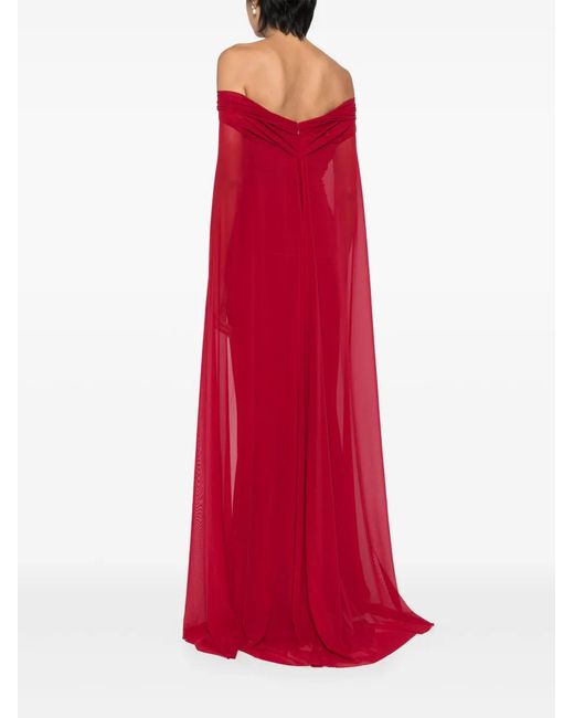 Talbot Runhof Red Bortolo4 Evening Dress