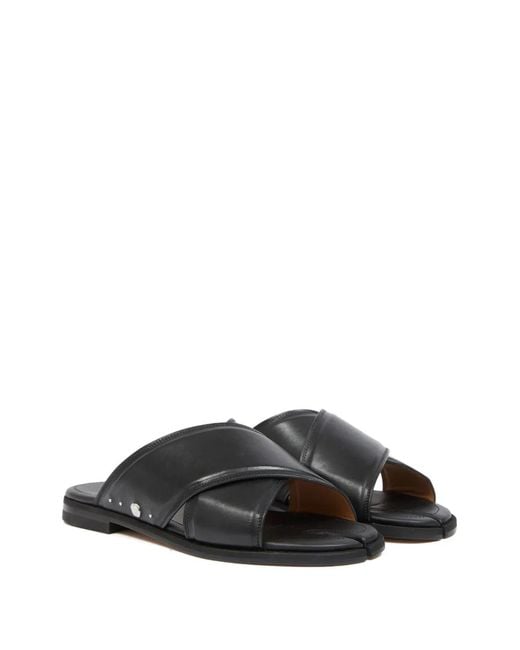 Maison Margiela Gray Crossed Sandals for men