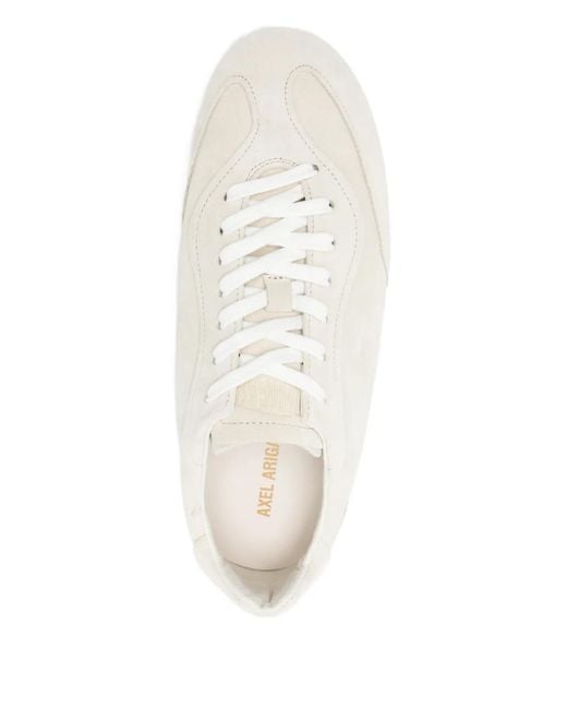 Axel Arigato White Suede Upper Sneakers With Flat Laces for men
