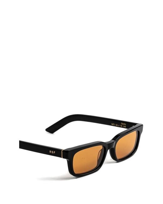 Retrosuperfuture Black Gesto Rectangle-Frame Sunglasses