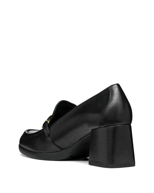 Geox Black Heeled Pumps