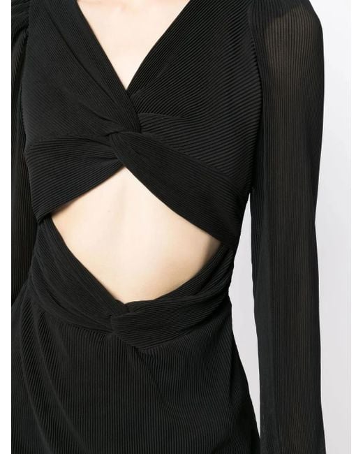 LoveShackFancy Uitgesneden Mini-Jurk in het Black