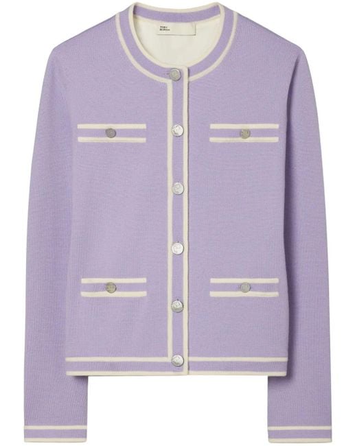 Tory Burch Kendra カーディガン Purple